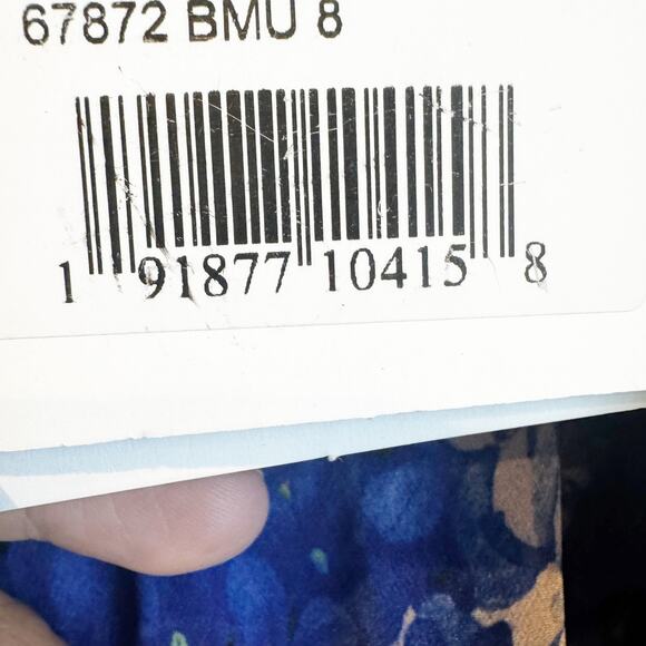 Mac Duggal Women’s Long Sleeve Floral Chiffon Gown Multicolor Size 8 NWT - Picture 9 of 12